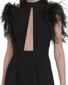 Feathered Shoulders Jumpsuit