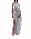 Asymmetrical Pleated Long Dress