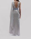 Asymmetrical Pleated Long Dress