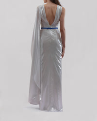 Asymmetrical Pleated Long Dress