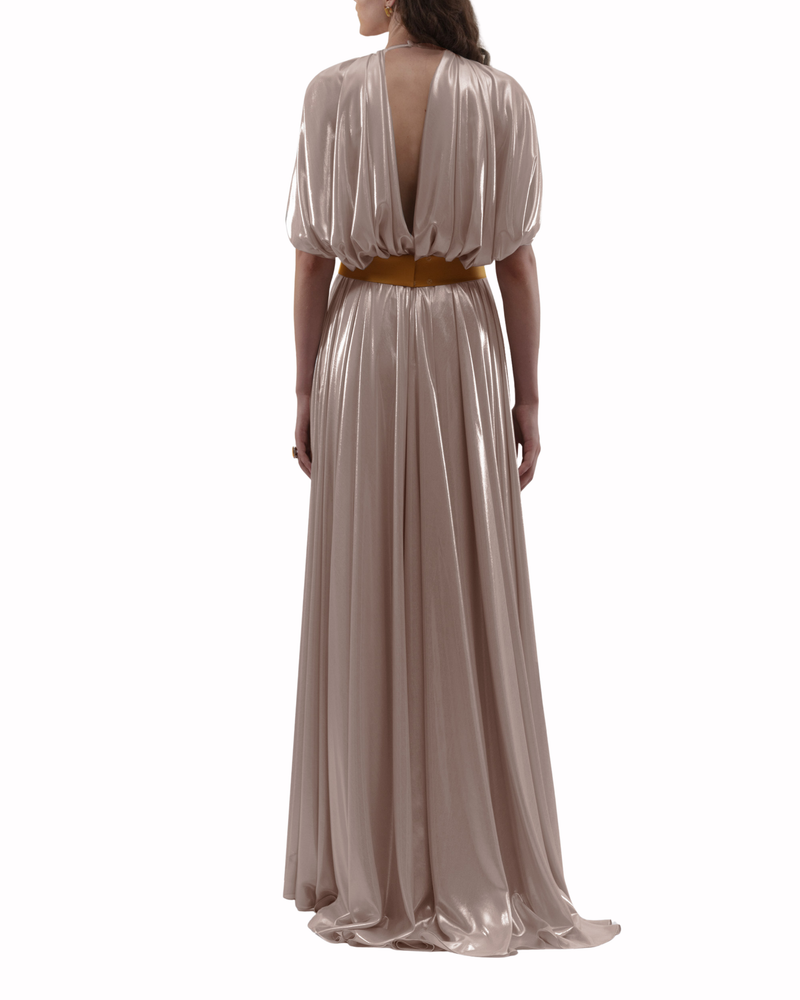 Loose Cut Beige Dress