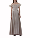 Off-Shoulder Ruffled Long Dress