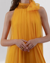 Dress With Beaded Neckline