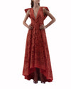Asymmetrical Length Long Dress
