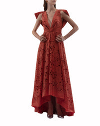 Asymmetrical Length Long Dress