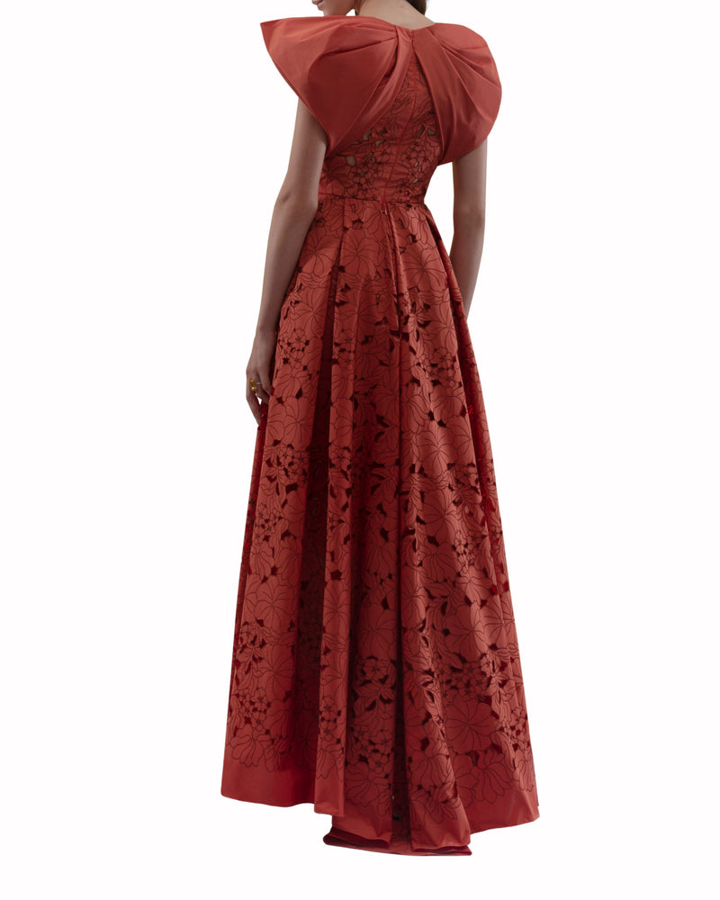 Asymmetrical Length Long Dress
