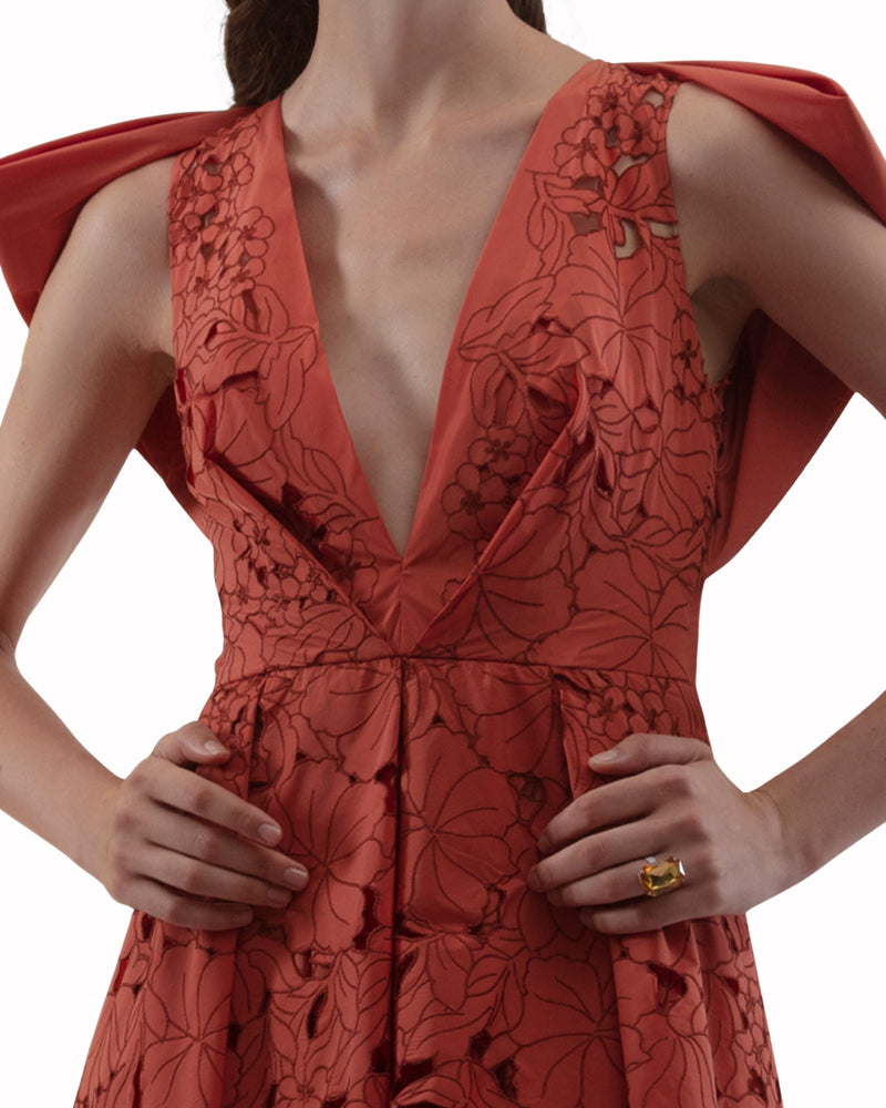 Asymmetrical Length Long Dress