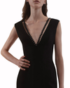 Long Dress With Ruffled Slit