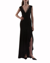 Long Dress With Ruffled Slit