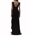 Long Dress With Ruffled Slit