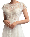Beaded Open-Back Gown