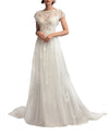 Beaded Open-Back Gown