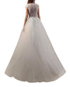 Square Neckline, Cap Sleeves Gown
