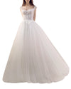 Square Neckline, Cap Sleeves Gown