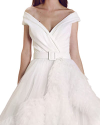 Slightly Off-shoulder Gown