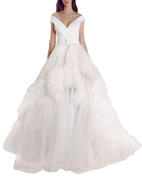 Slightly Off-shoulder Gown