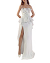 Strapless Draped Gown