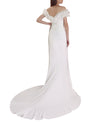 Ruffled Neckline Gown