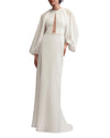 Beaded Round Neck Gown