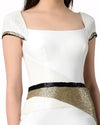 Beaded Cap Sleeve Dress
