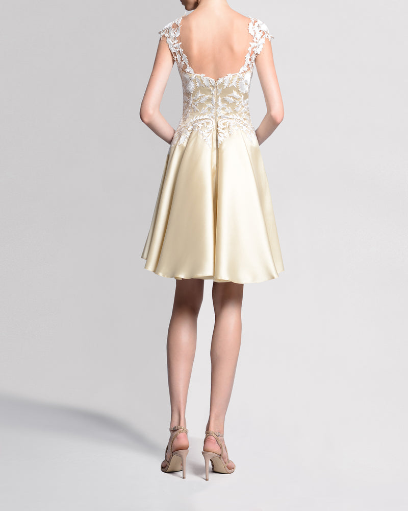 Embroidered A-Line Dress