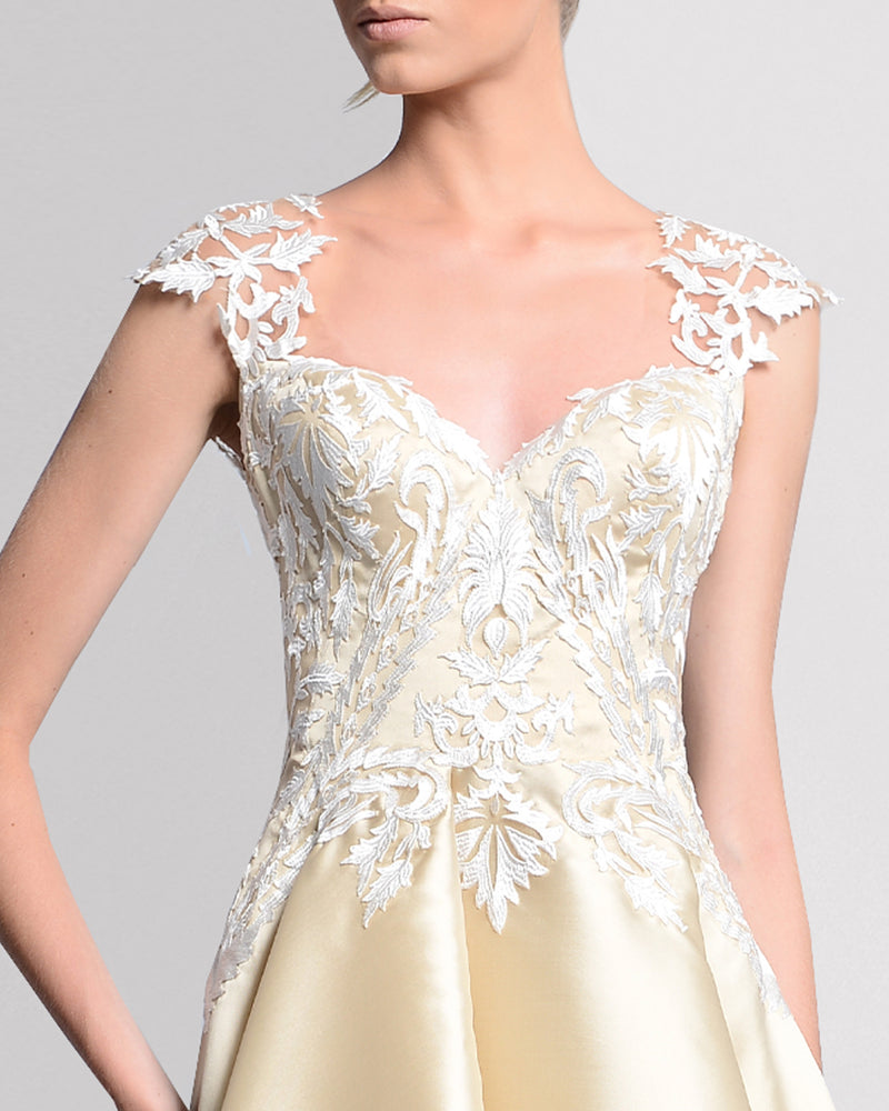 Embroidered A-Line Dress