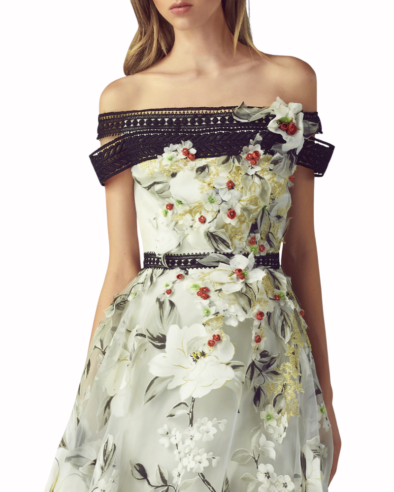 Floral Embellished Dress