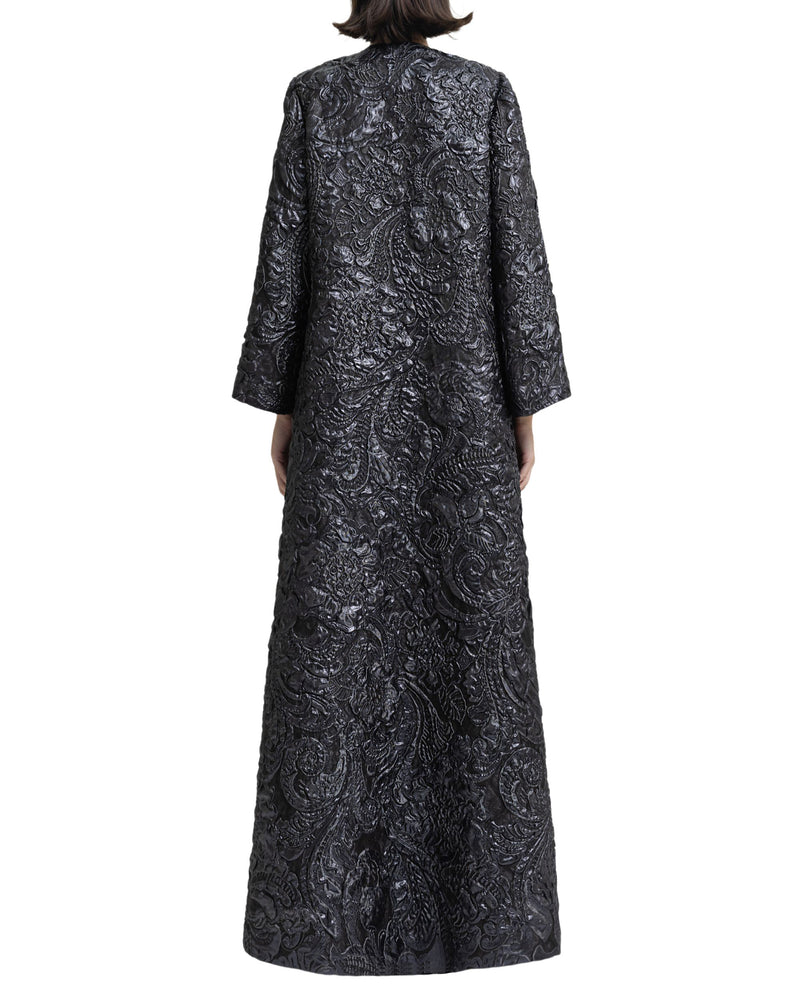 Structured Smokey Grey Kaftan