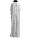 Open Floor-Length Grey Kaftan