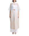 Open Blue and Peach kaftan