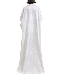 Open Floor-Length Cream Kaftan