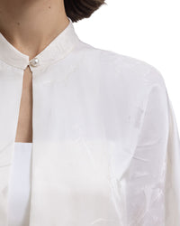 Open Floor-Length Cream Kaftan