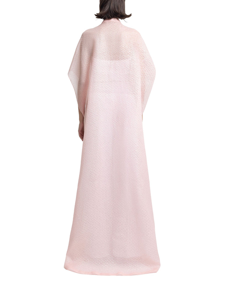 Open Floor-Length Pink Kaftan