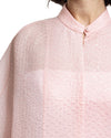 Open Floor-Length Pink Kaftan