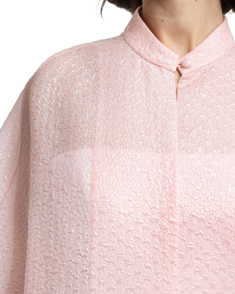 Open Floor-Length Pink Kaftan