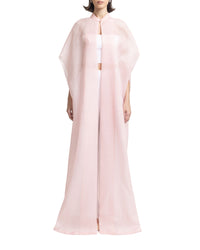 Open Floor-Length Pink Kaftan