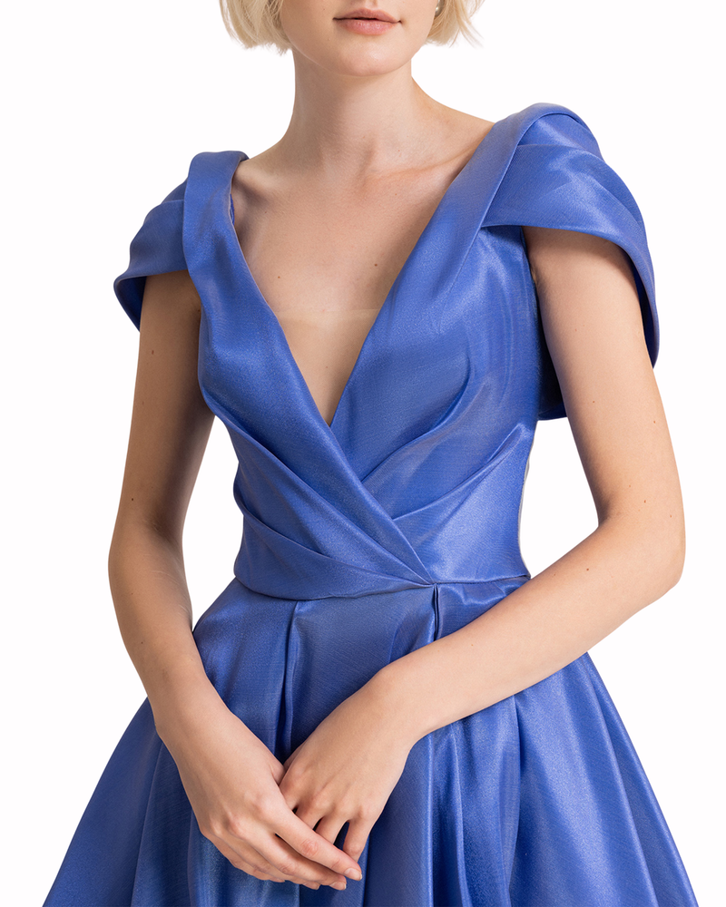Dress Featuring a High-Low Skirt