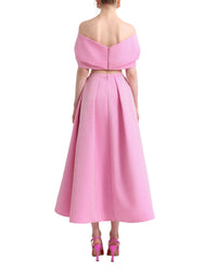 Off-Shoulder Dress with Draping