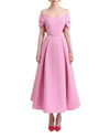 Off-Shoulder Dress with Draping