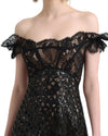 Sequined Flared Dress