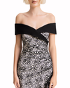 Off-Shoulders Dress With Slit