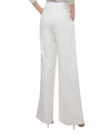 Flared Ivory Pants With Pockets