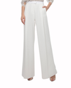 Flared Ivory Pants With Pockets