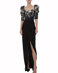Lace Corset-Like Top
