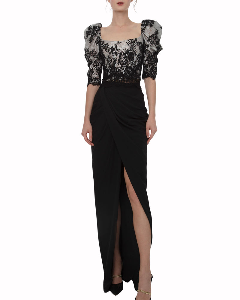 Lace Corset-Like Top