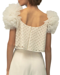 Squared Neck Puffed Top