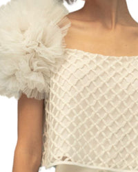 Squared Neck Puffed Top