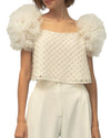 Squared Neck Puffed Top