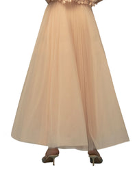 A-Cut Midi Tulle Skirt