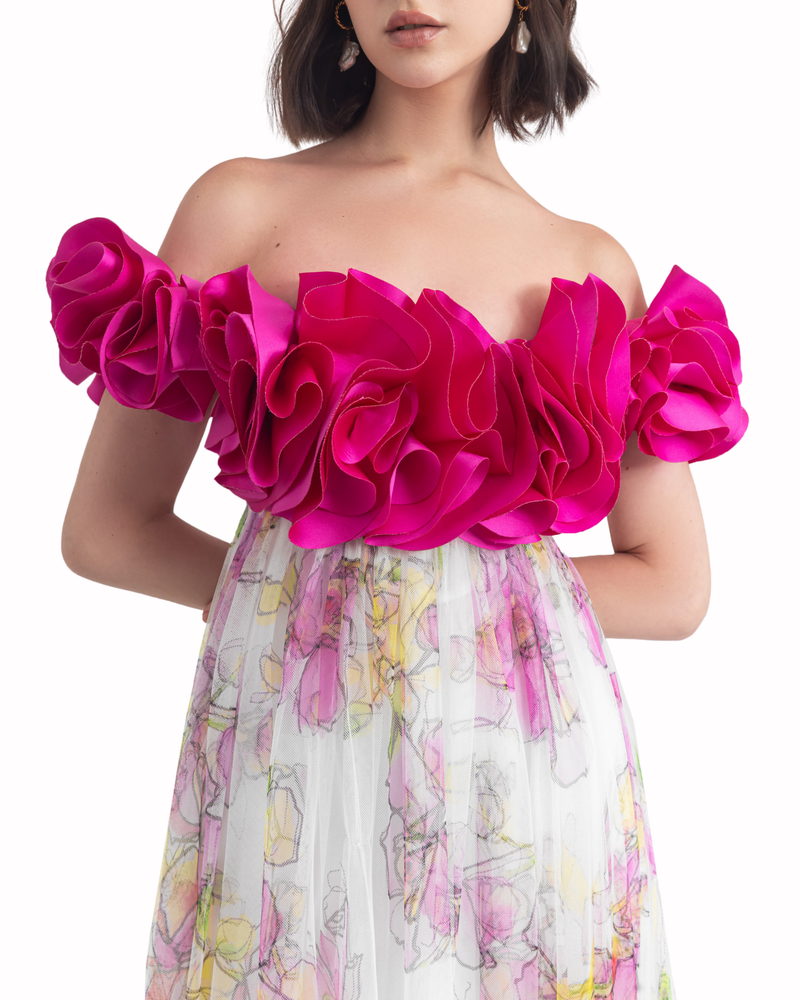 Floral Tulle Dress